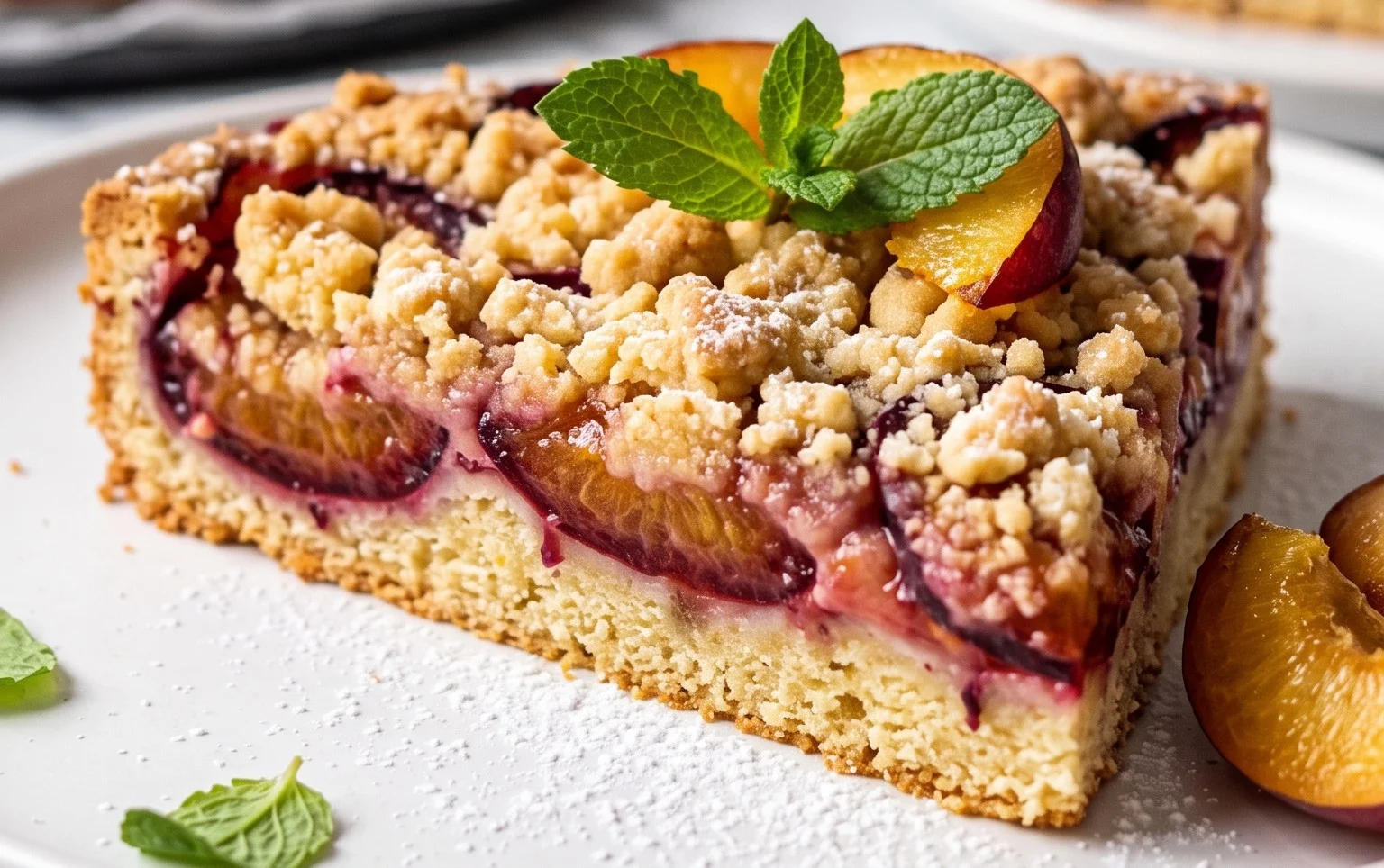 Pflaumenkuchen mit Streuseln