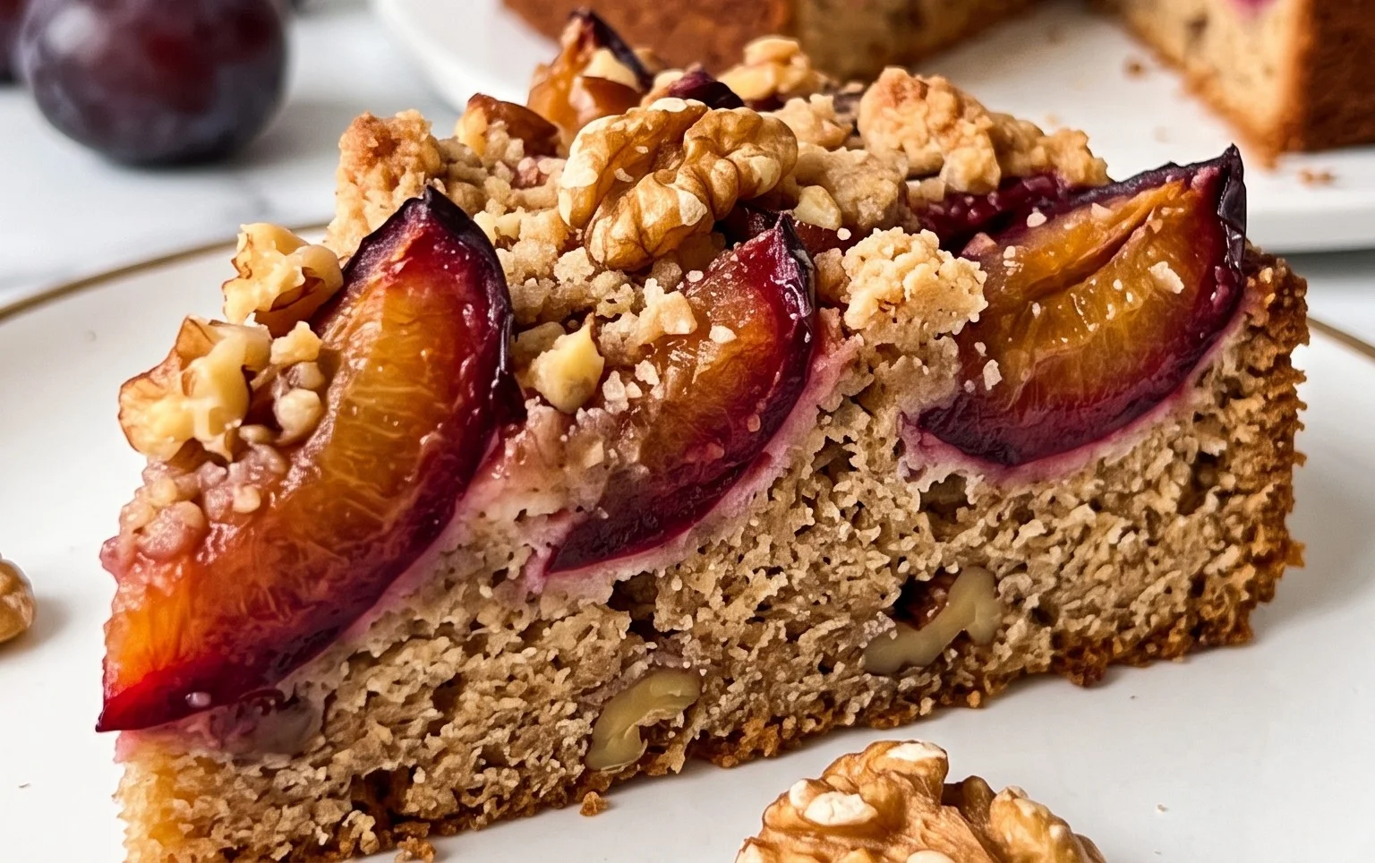 Zwetschgen-Nuss-Kuchen